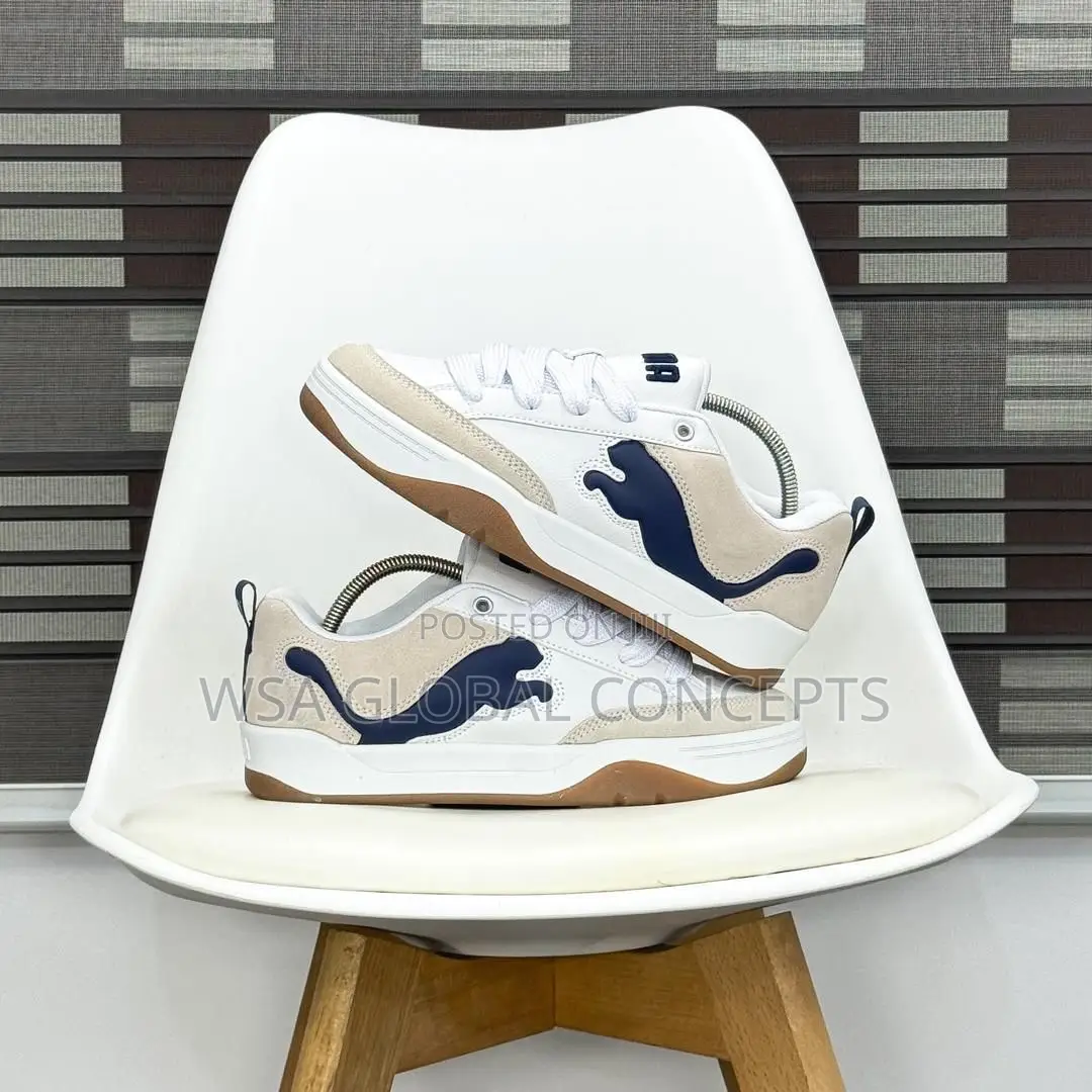 PUMA Park Lifestyle SD White Club Navy Sneakers
