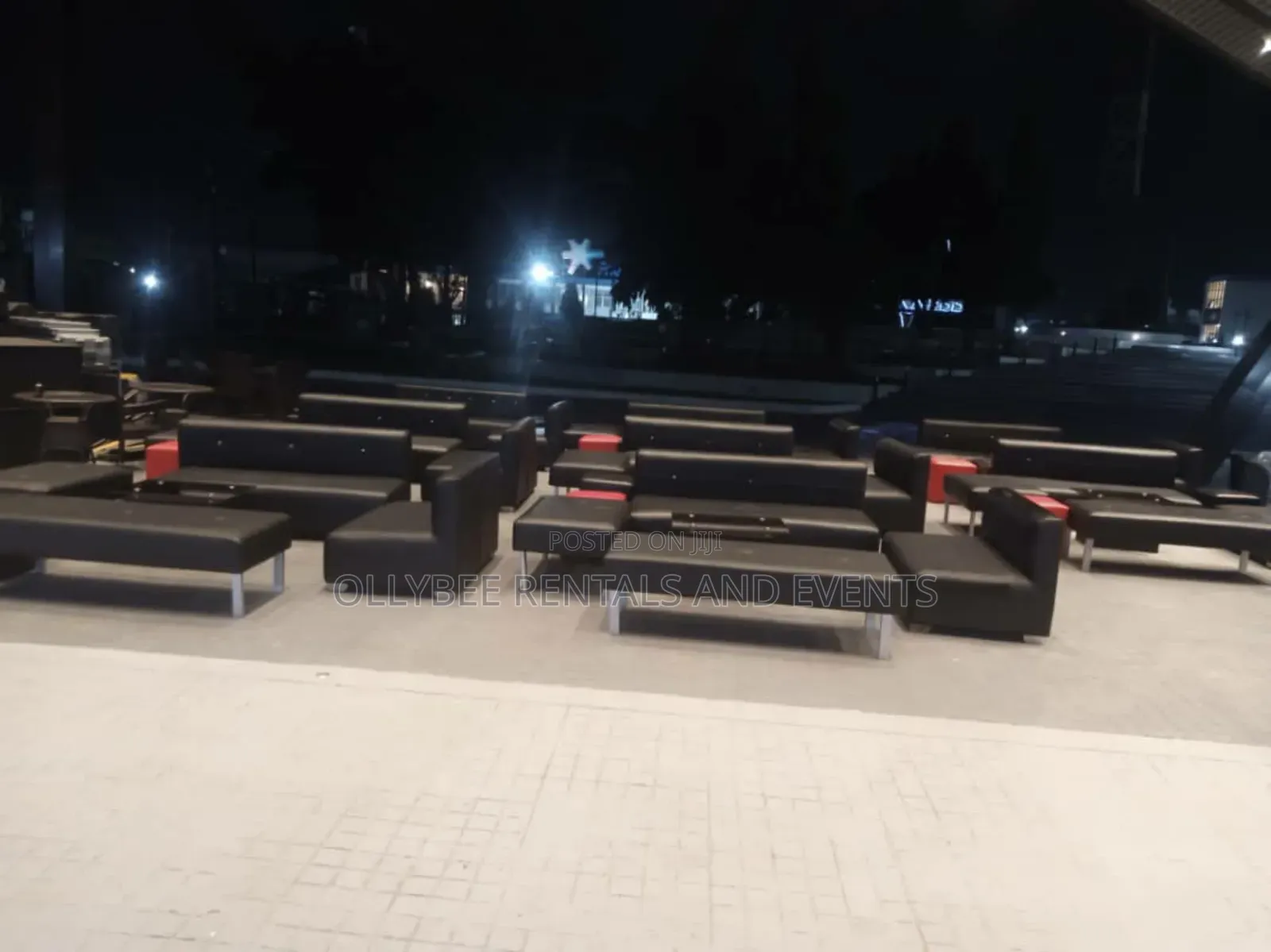 Black Lounge Set of Chairs