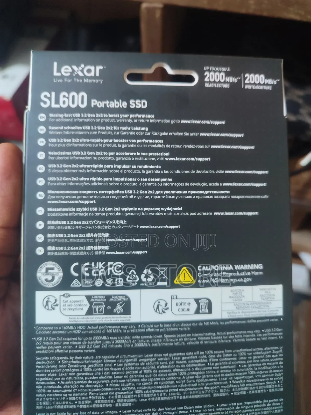 Lexar Professional Sl600 SSD Usb 3.2 Gen 2*2 4tb 2000mbs