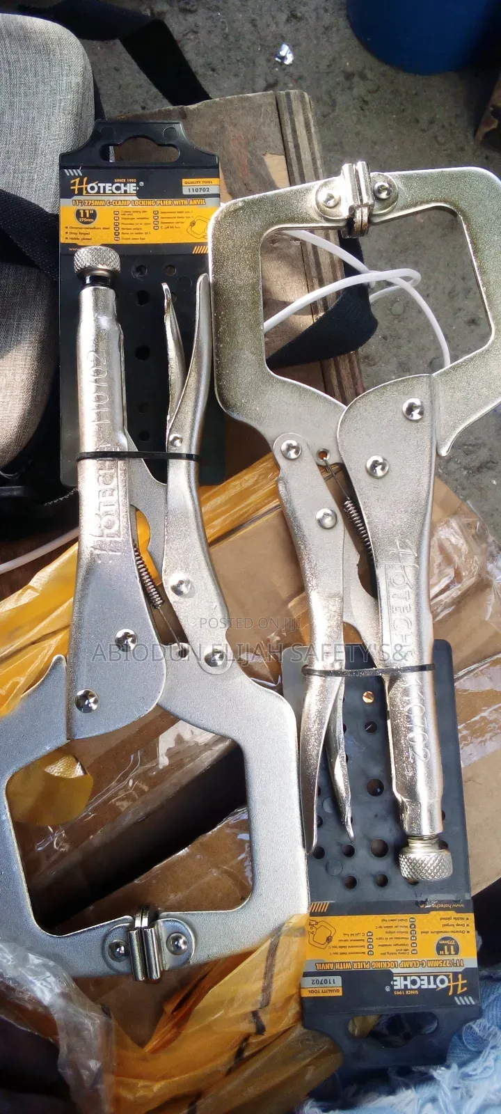 11"275MM C-Clamp Locking Plier With Anvil