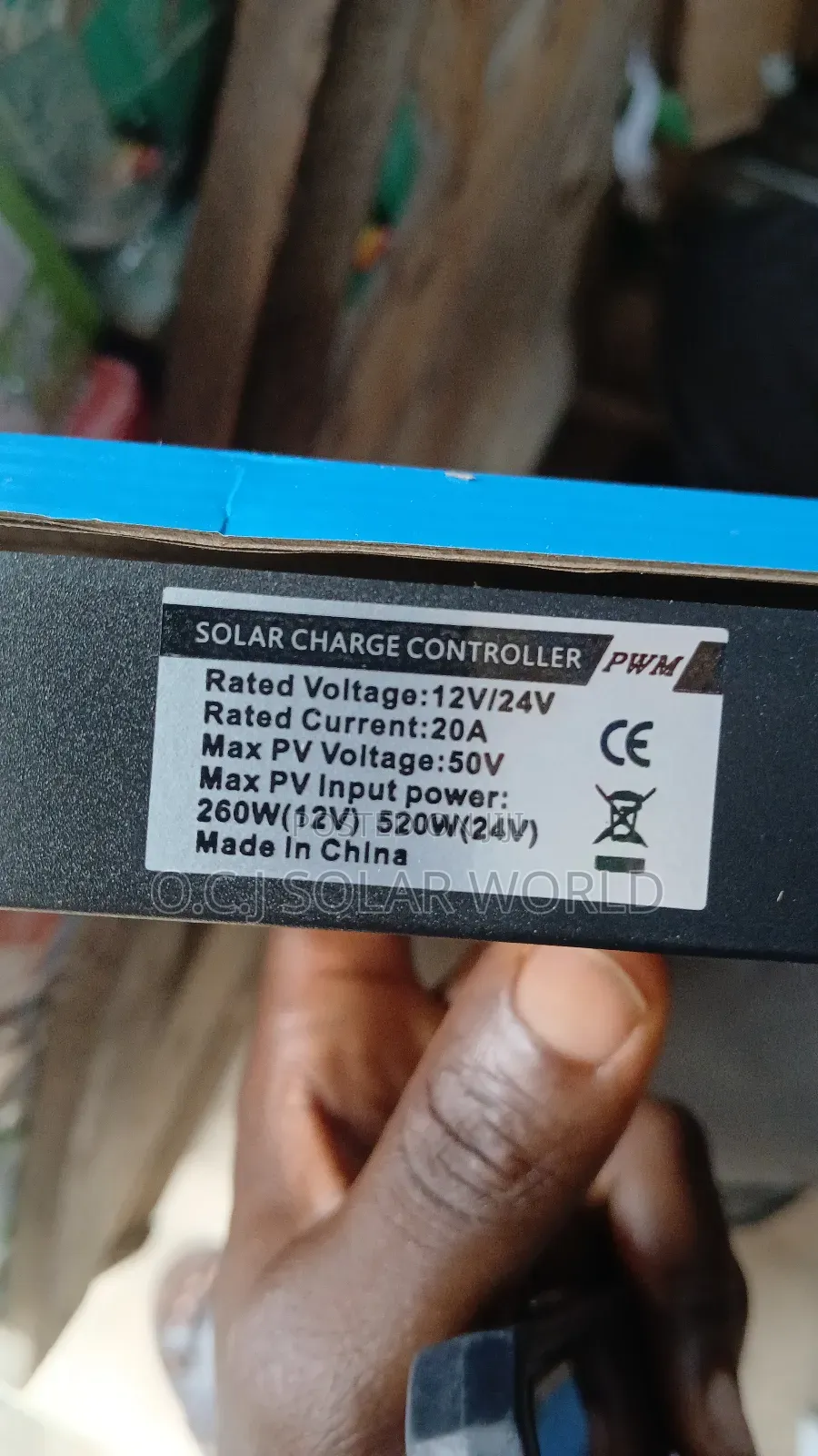 30AH PWM Charge Control 12 .24voilts