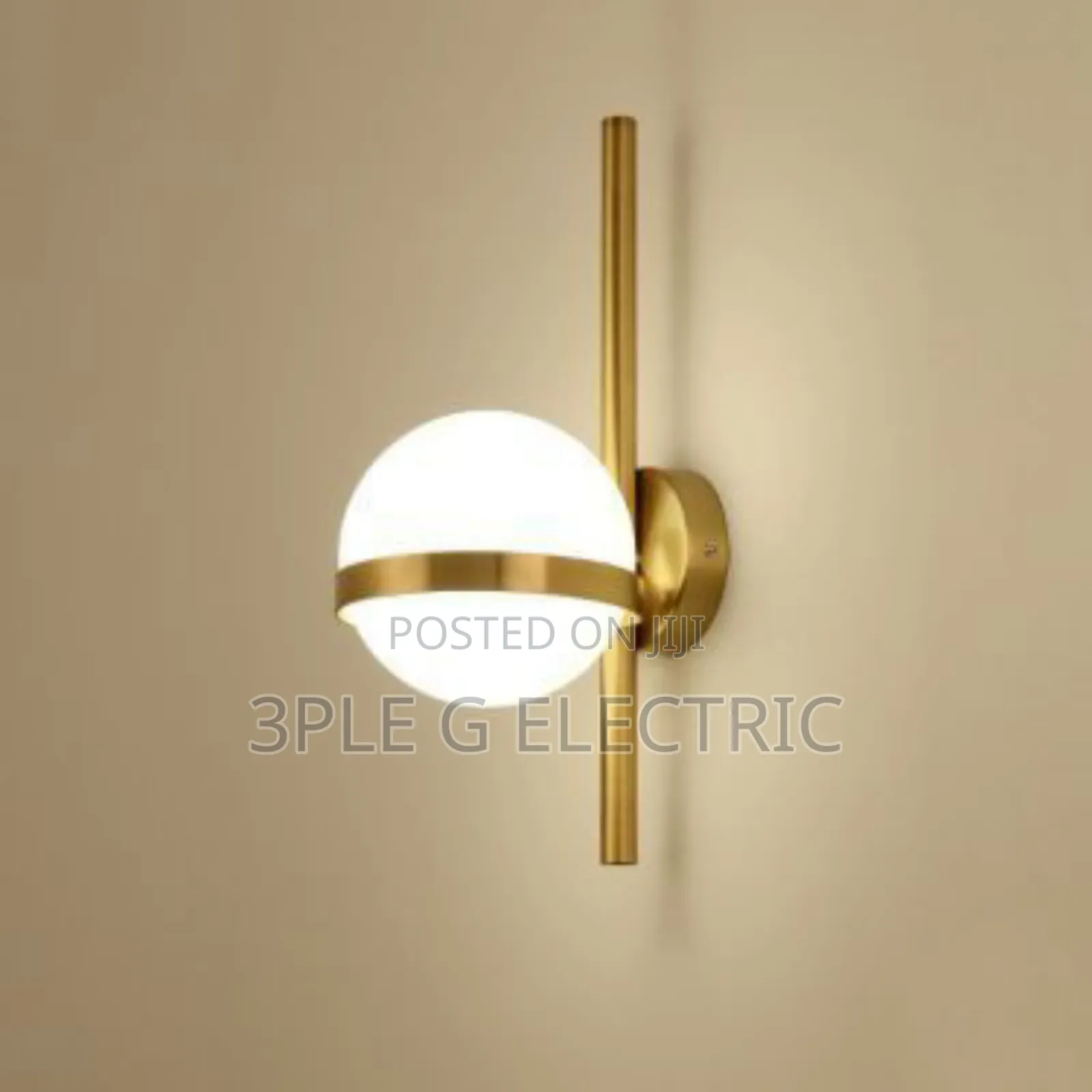 Golden Glass Ball Wall Scone