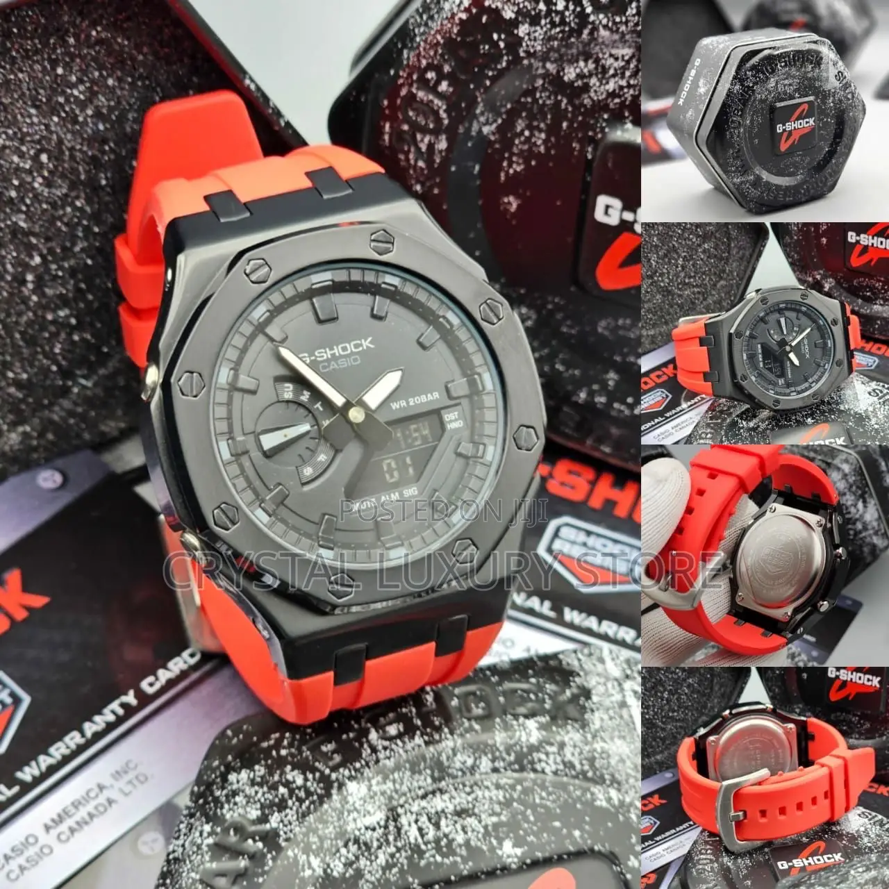 G-Shock Casio Quality Luxury Men Rubber Strap Wristwatch