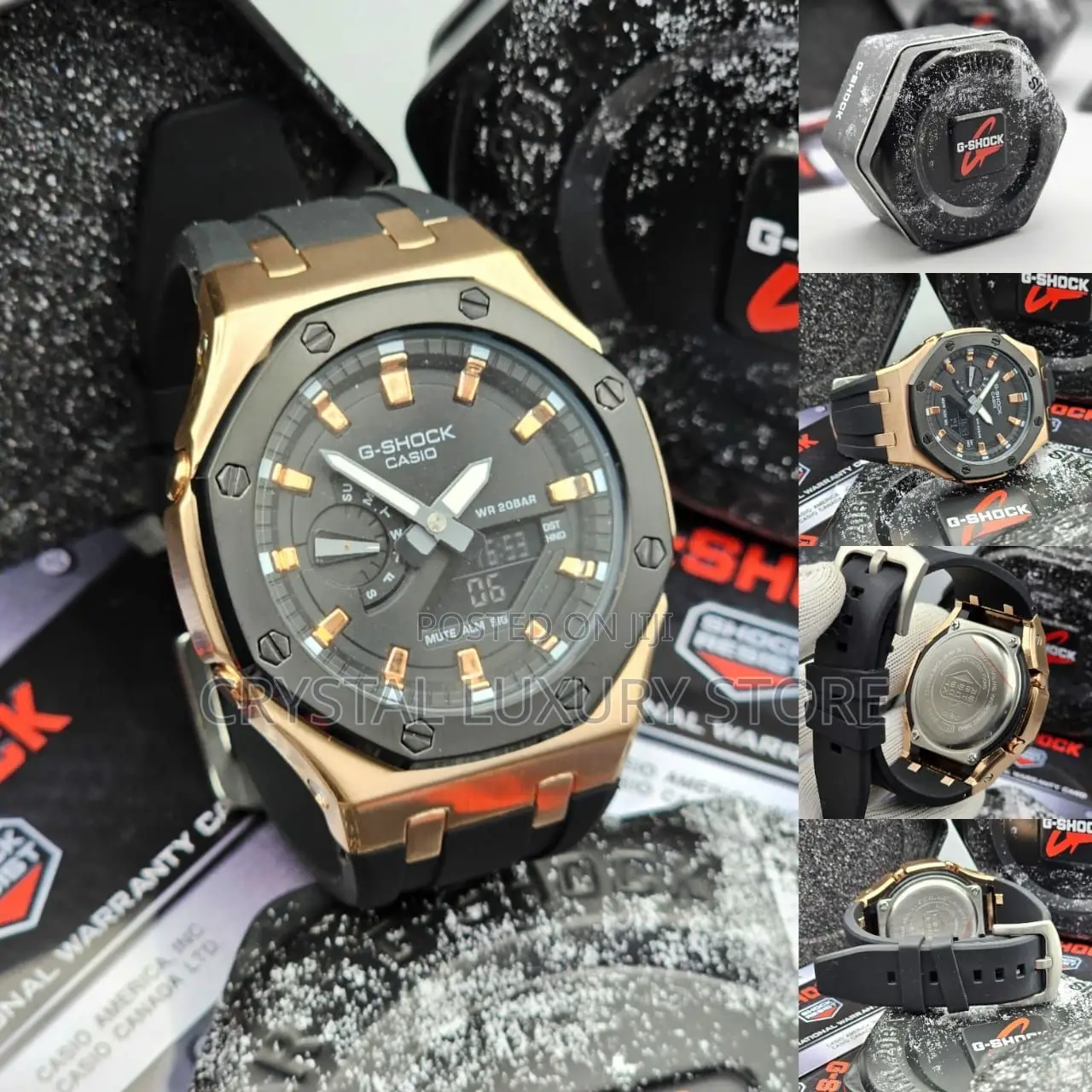 G-Shock Casio Quality Luxury Men Rubber Strap Wristwatch