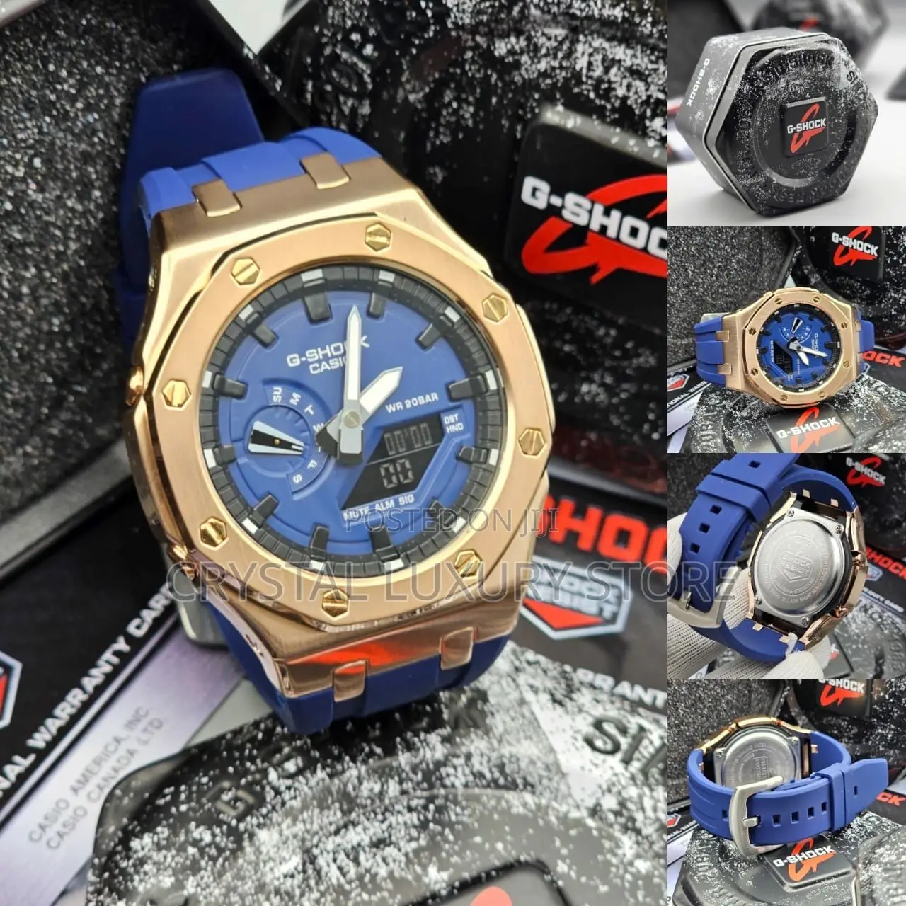 G-Shock Casio Quality Luxury Men Rubber Strap Wristwatch