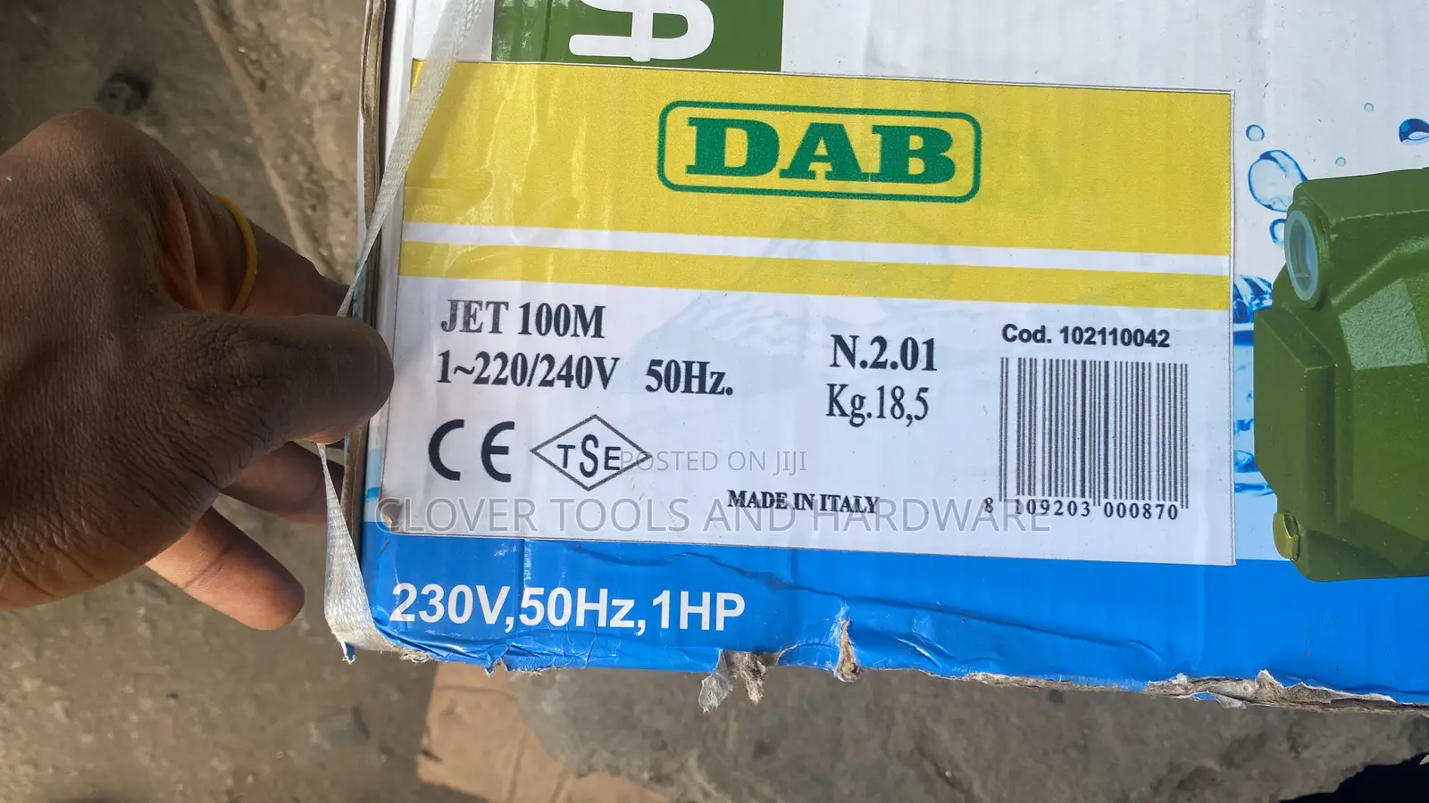 DAB Surface Electric Pumping Machine 1hp 240v