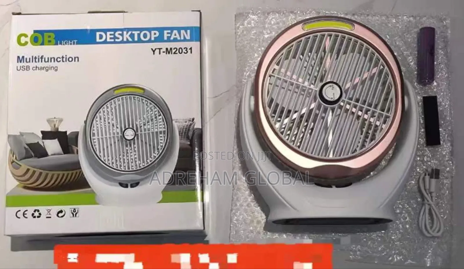 Desktop Fan With Light