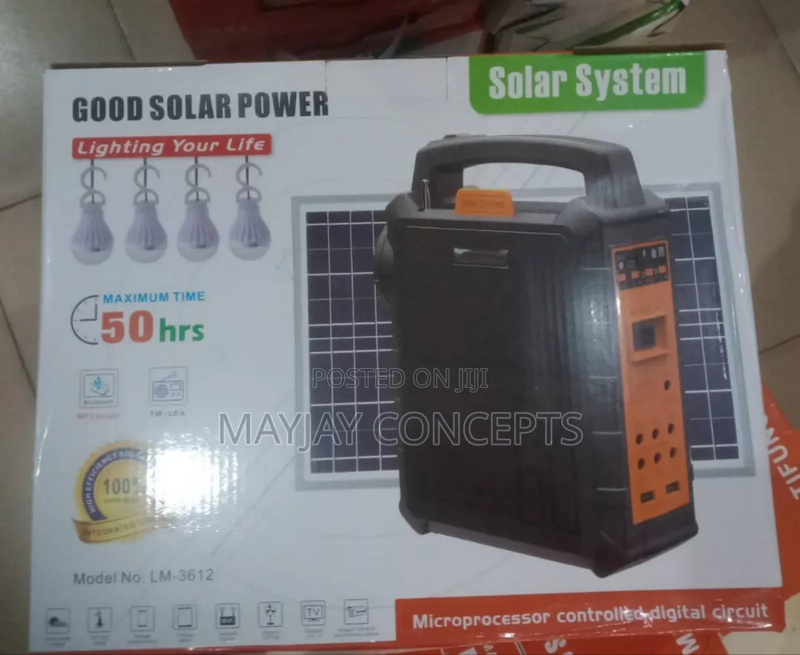 Yobolife Multifunctional Solar Kit - 4bulbs/12v Tv/Solar Fan