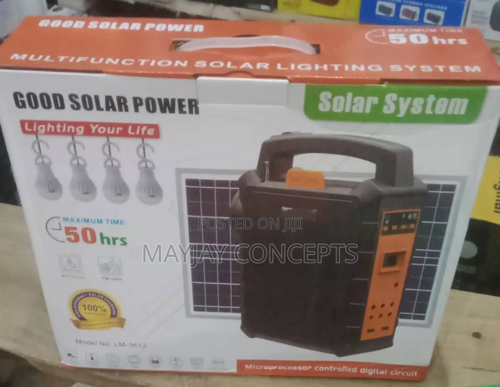 Yobolife Multifunctional Solar Kit - 4bulbs/12v Tv/Solar Fan