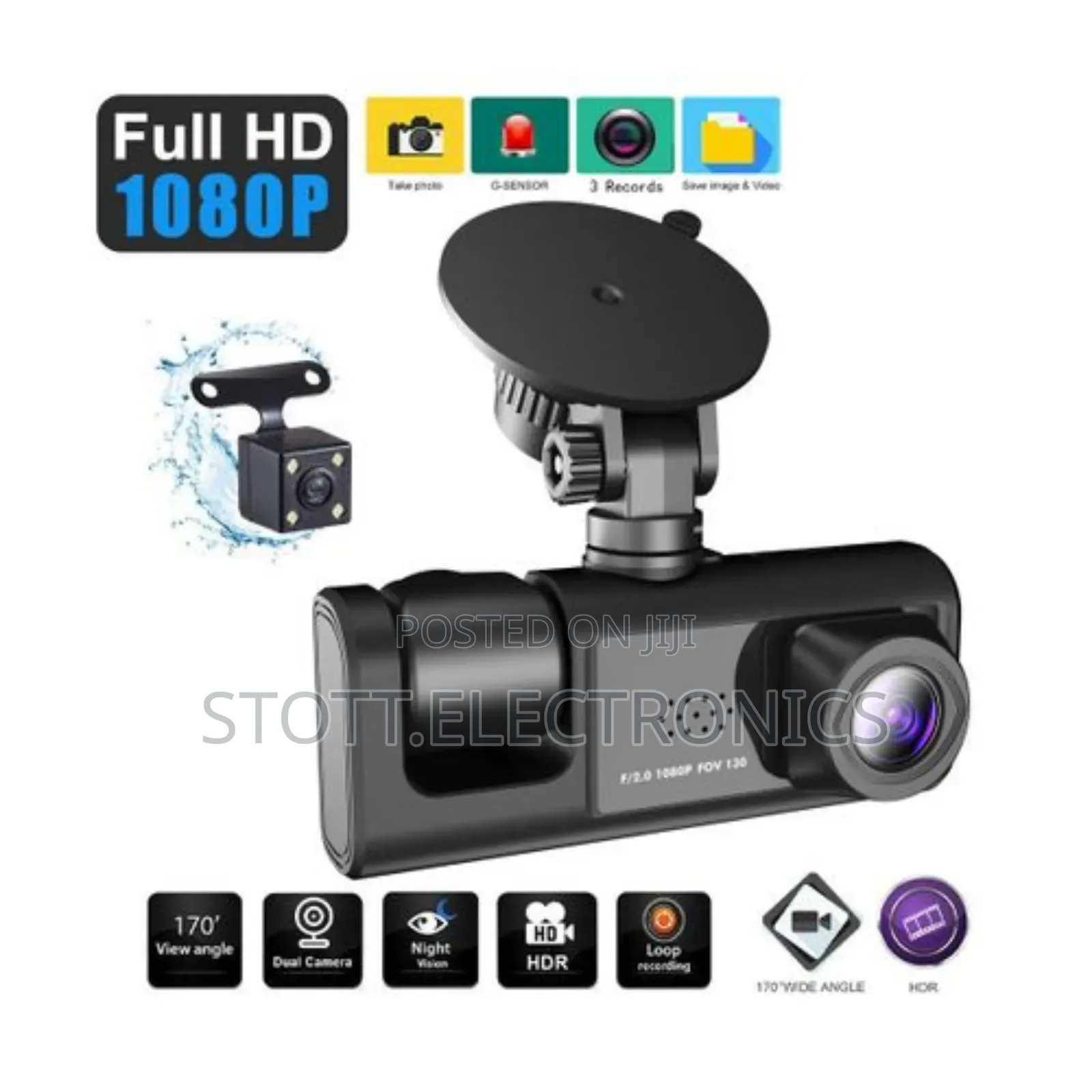 Dash Cam 1080P Car Video Recorder Camera Black Box