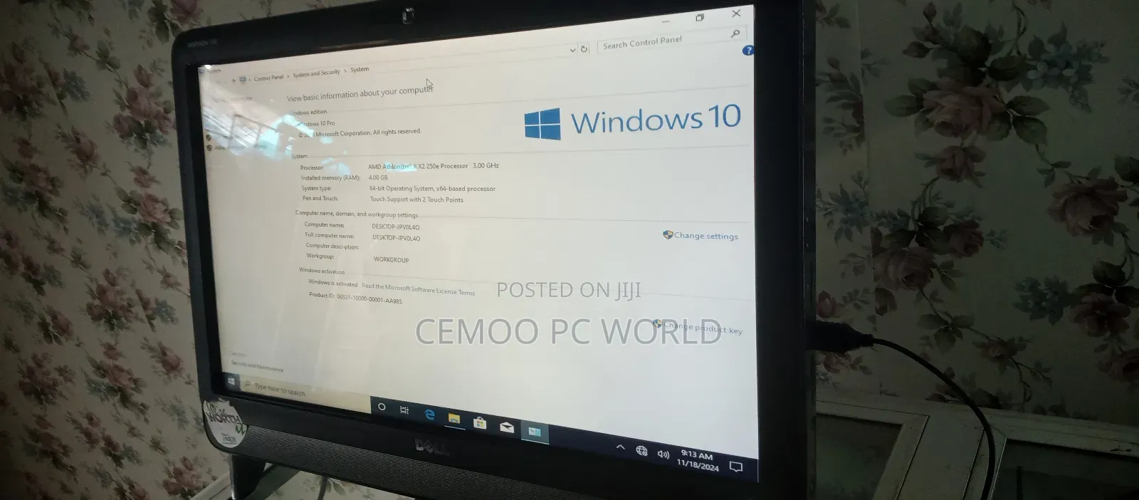 Desktop Computer Dell Inspiron One 2205 4GB AMD HDD 500GB