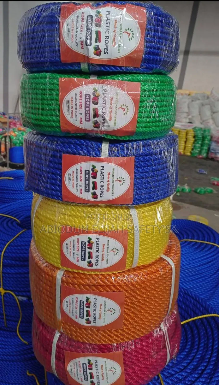 Original Quality PP PE Marine Rope 12 by 100yards