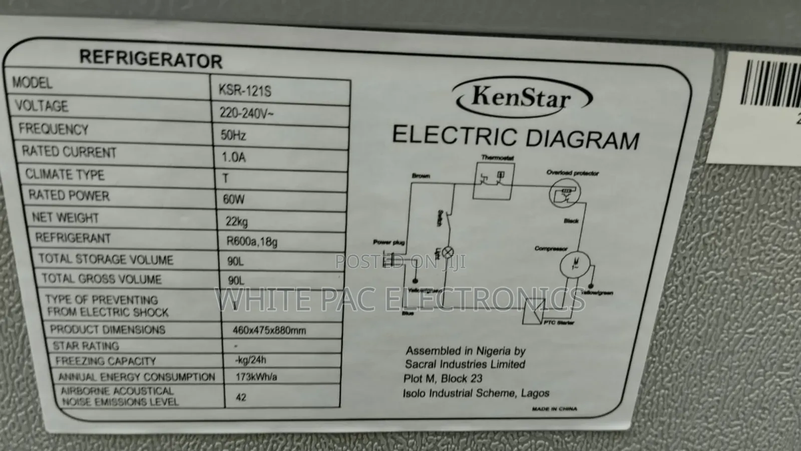 Kenstar Single Door Fridge 95_litre Super Ice Producer >2yrs