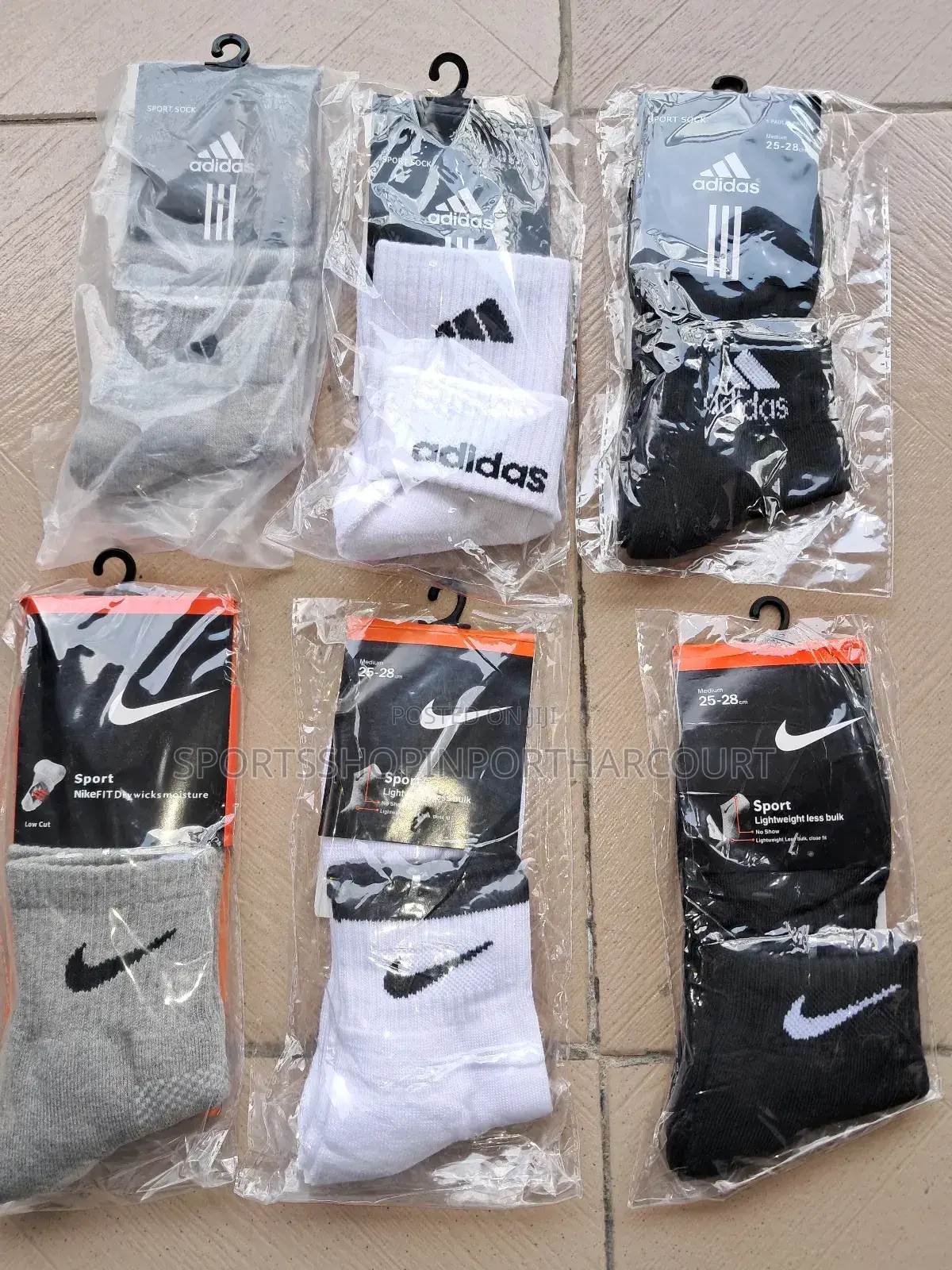 Adidas and Nike Sports Stockings