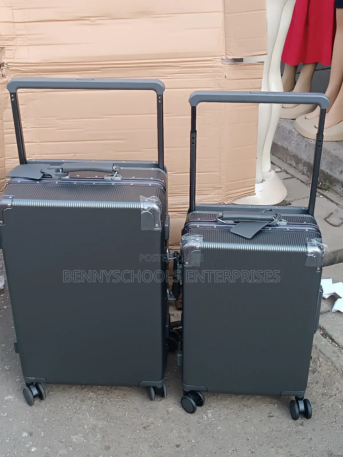 Set of 2 Wide Pole Executive Travelling Luggage Boxes