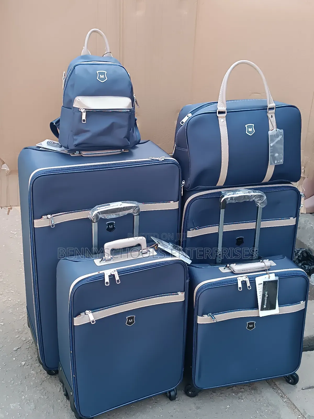 Set of 6 in 1 Moonlight Executive Travelling Luggage Boxes
