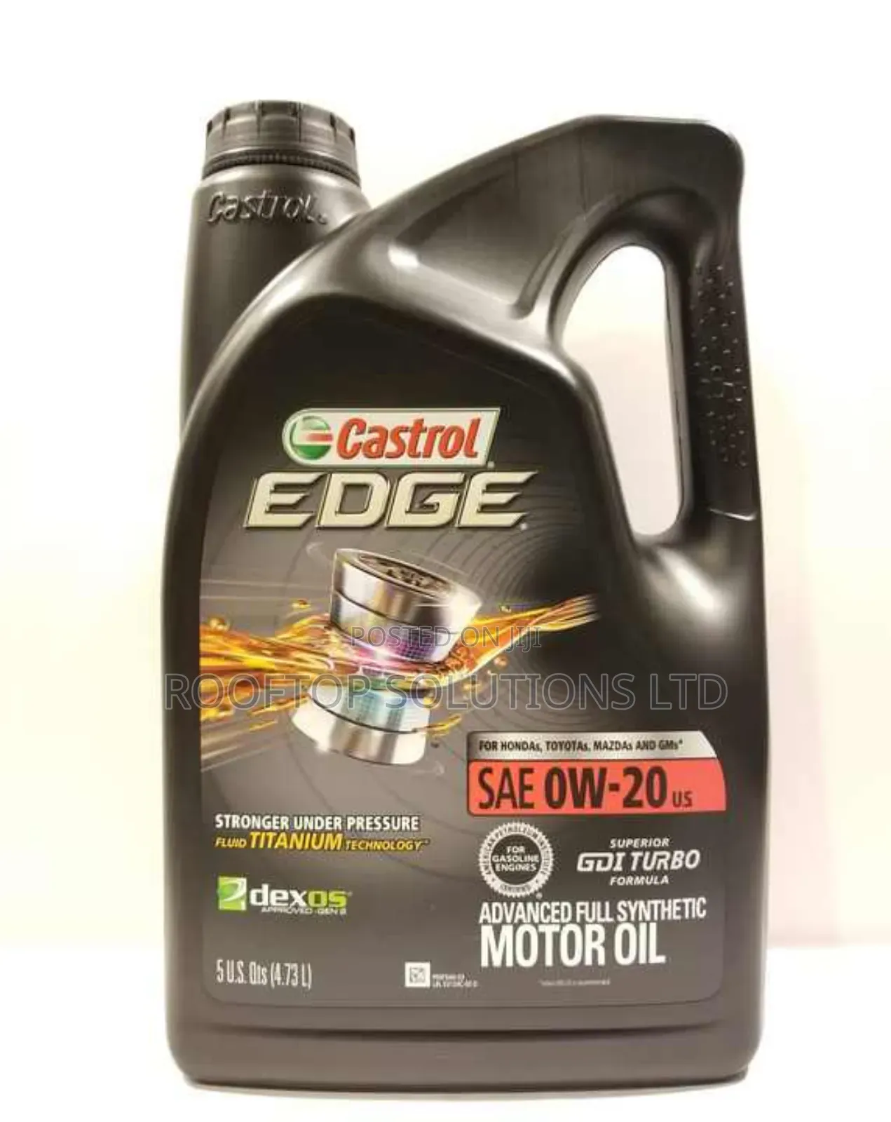 Castrol Edge Advanced Full Synthetic Motor Oil 0w-20, 5quart