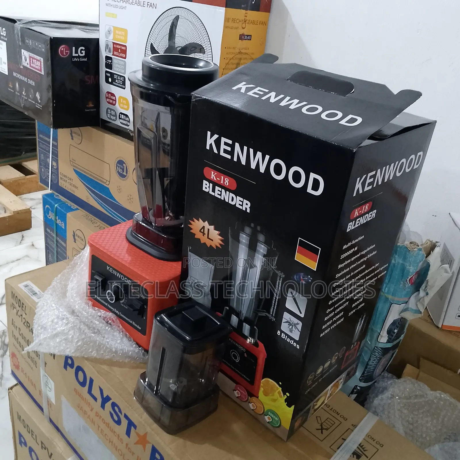 Kenwood Several Setting 4L 9000W Blender With Double Cup