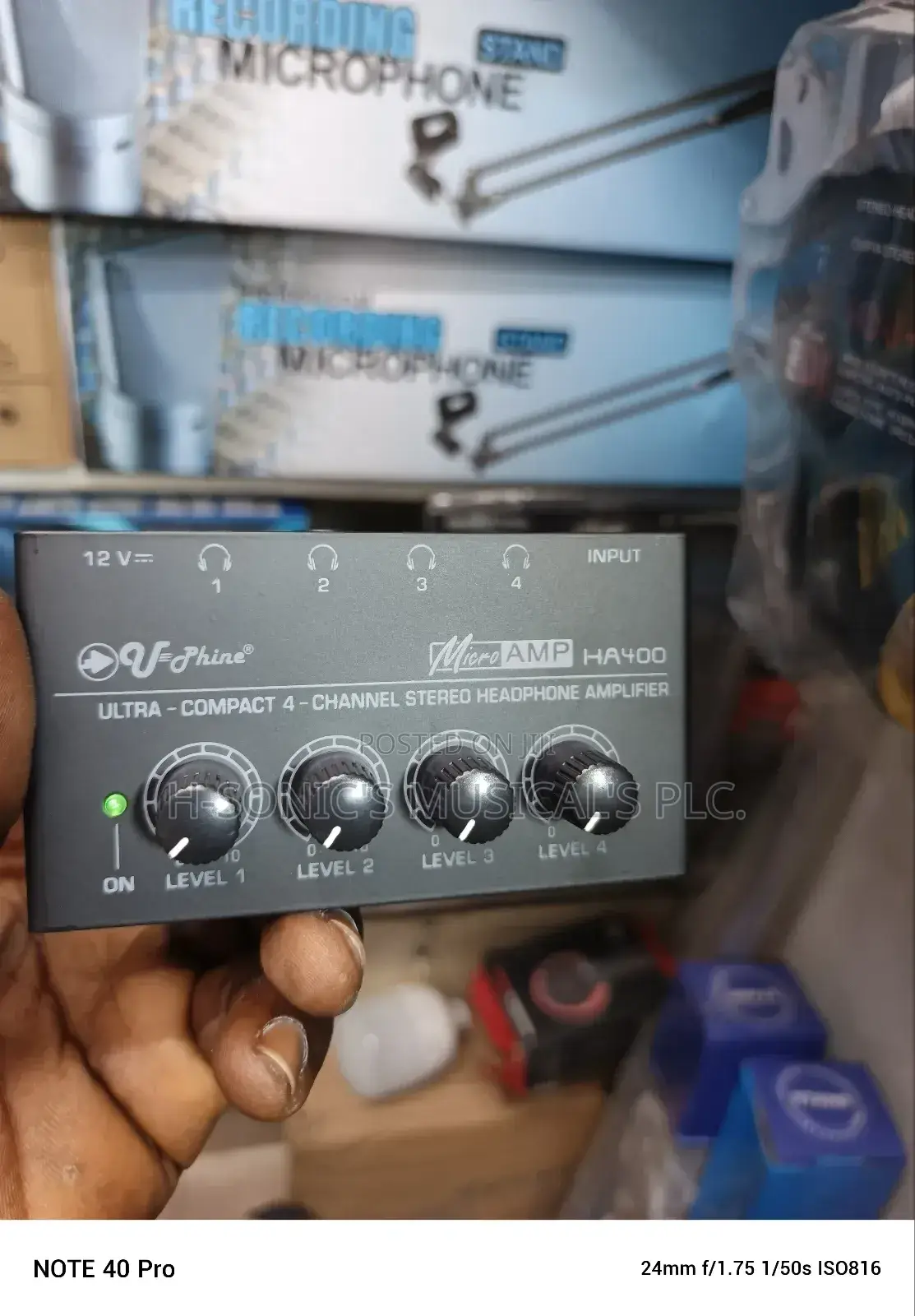 U-Phine Headphone 4 Channel Amplifier