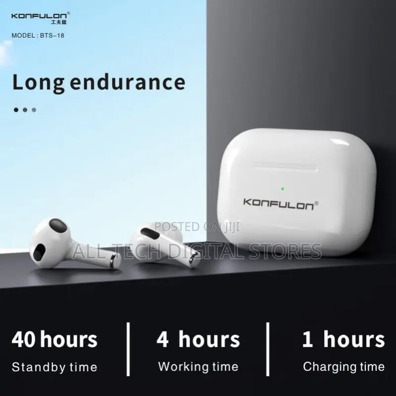 Konfulon Wireless Long Battery Life Earphones