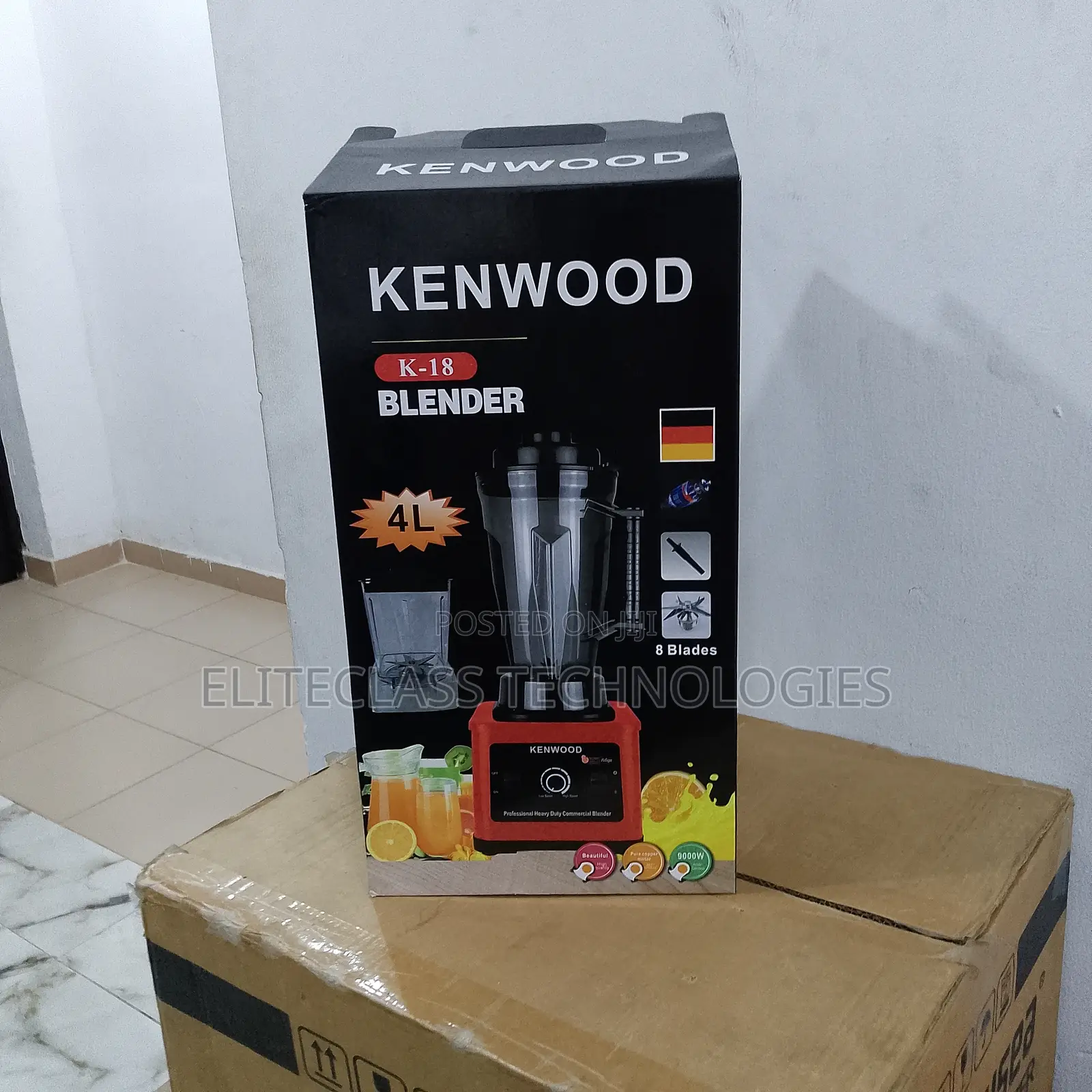 Perfect Fusion Kenwood 4L 9000W Blender With Double Cup