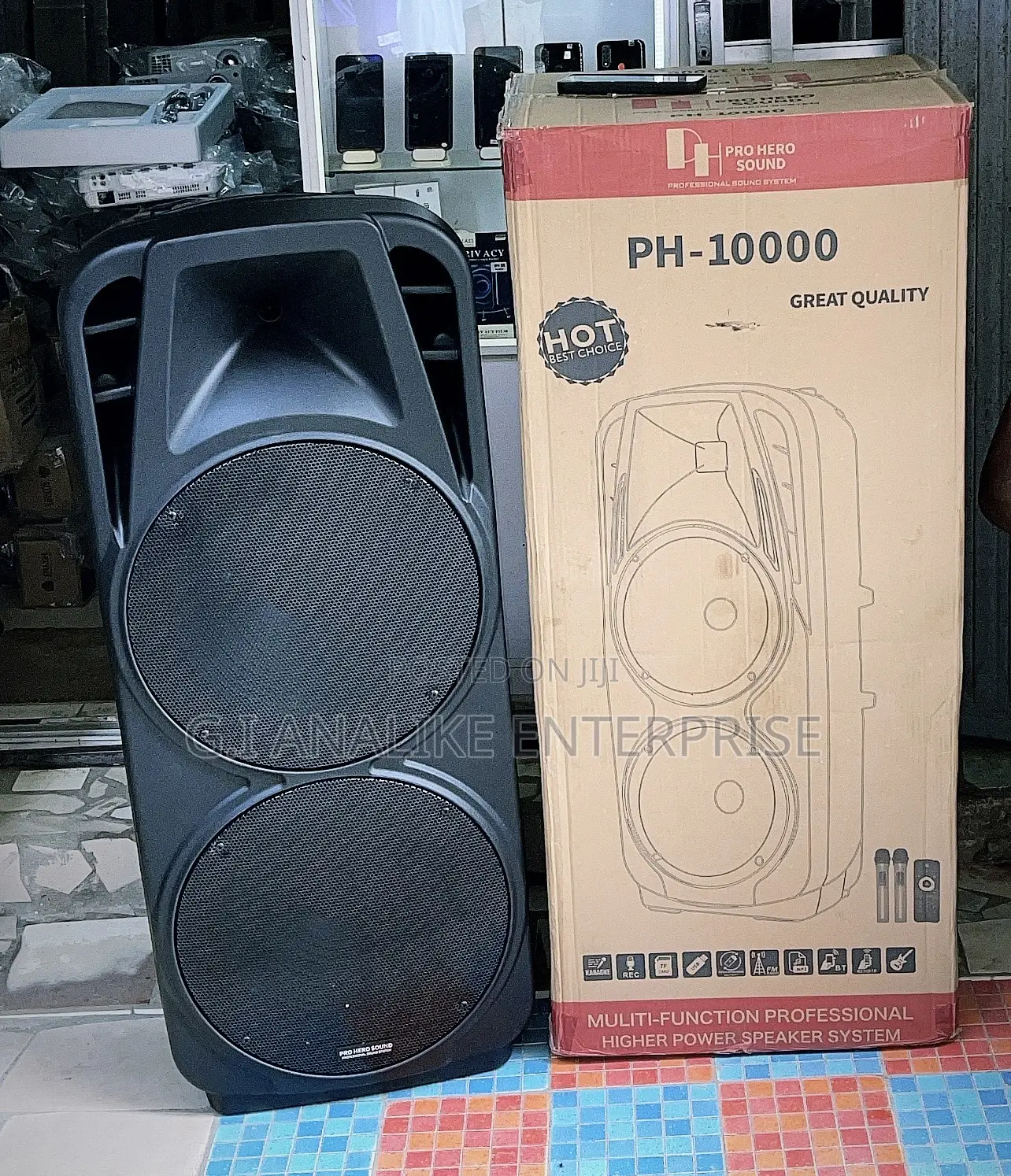 Public Address System Double Speakers.