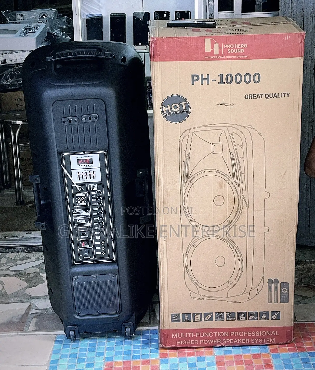 Public Address System Double Speakers.
