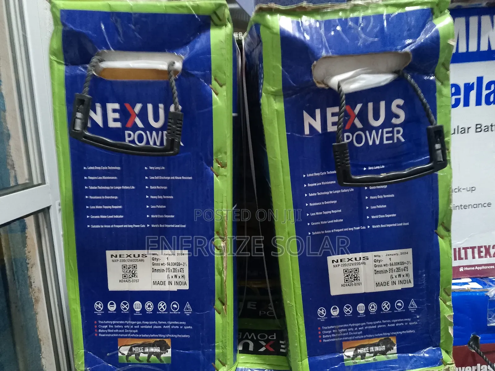 18 Months Warranty 12v 220ah Nexus Tubular Battery