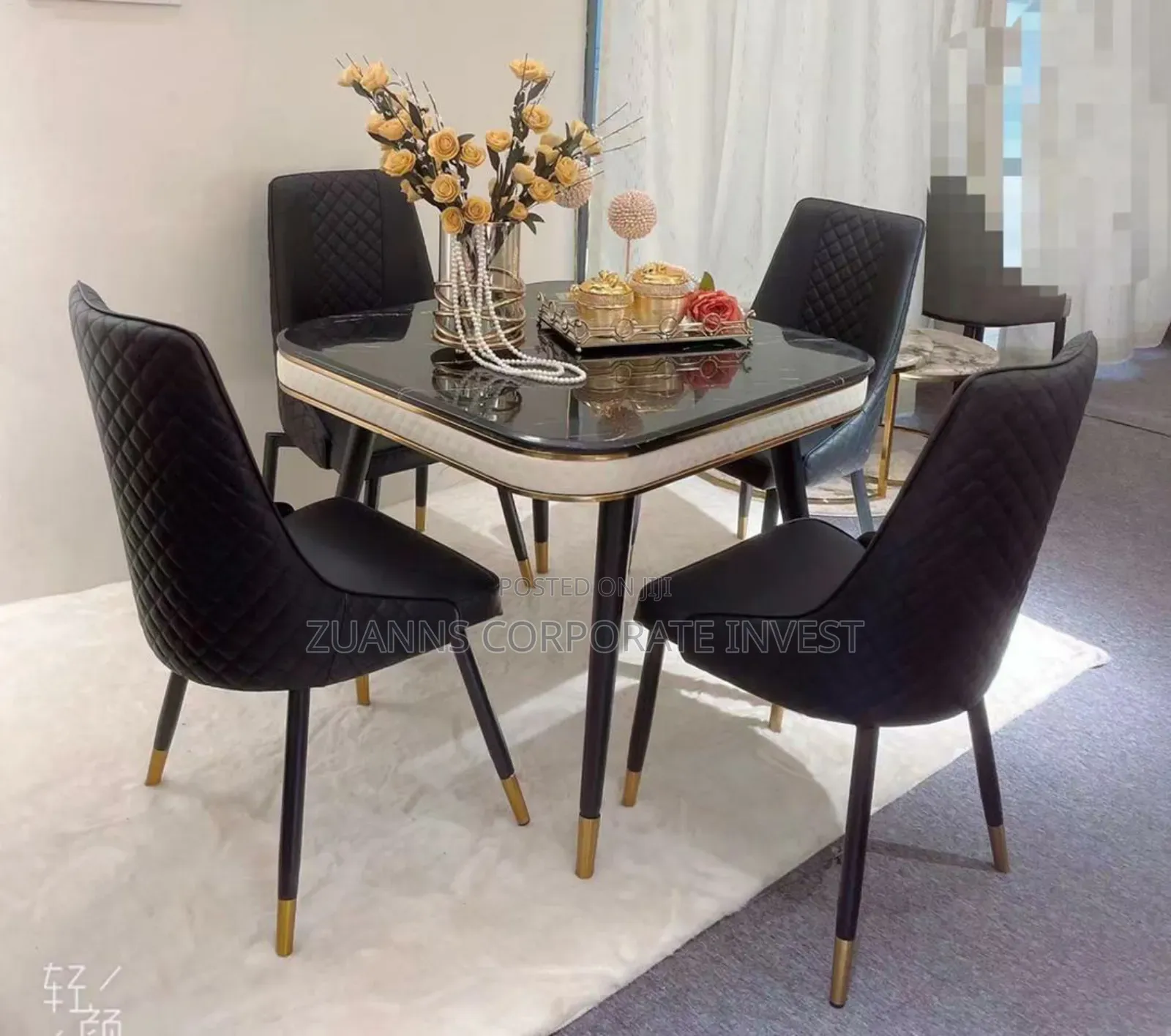4 Seaters Marble Dinning Set