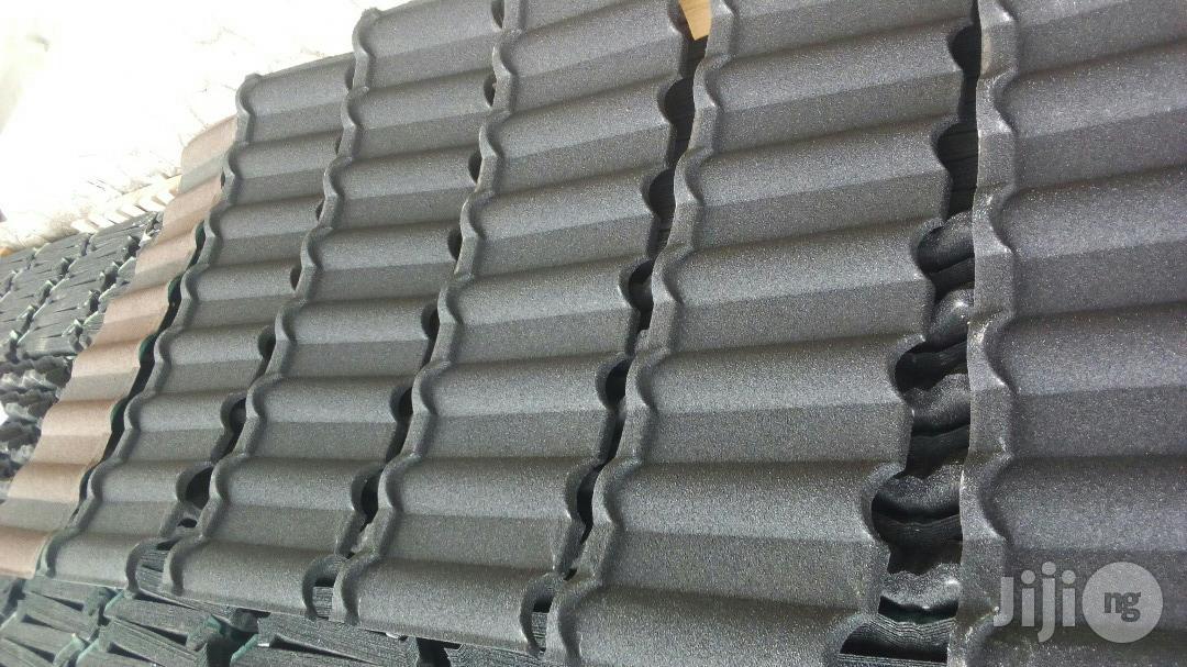 Black, Red And Brown Shingle Stone Coated Roofing Sheet In Lagos Nig.