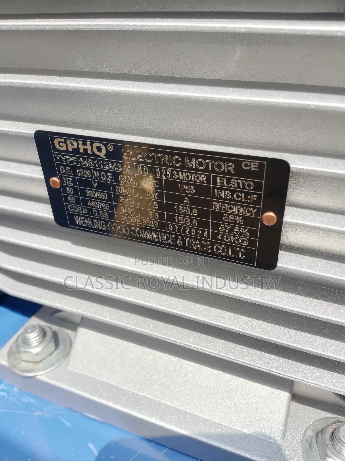 7.5 Kw Industrial Blower 10 Hp