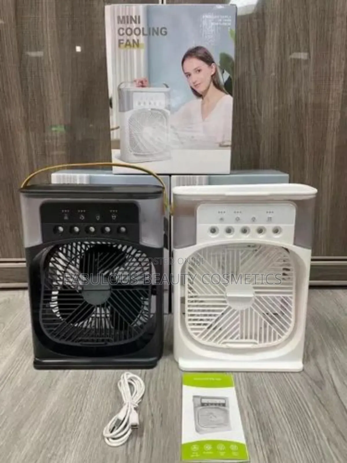 Mini Mist Cooling Rechargeable Ventilatue Air Cooler Fan.