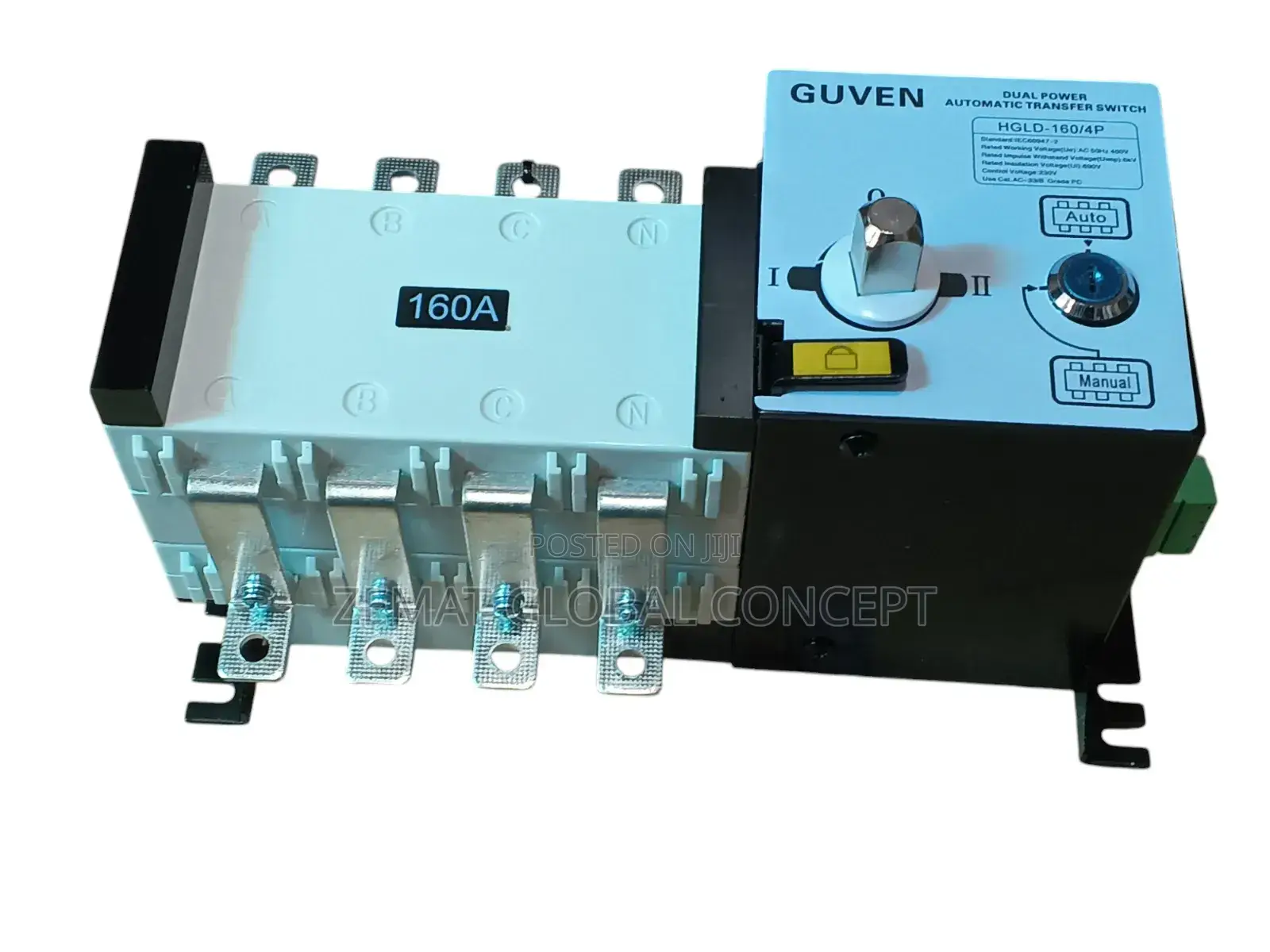 160A Heavy Duty Automatic Transfer Switch 3phase