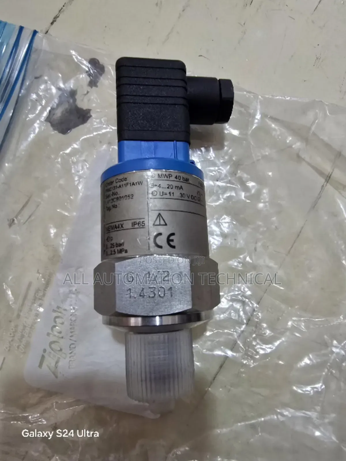 Endress | Pmc131 A11F1A1W Pressure Transmitter, 0-25bar,