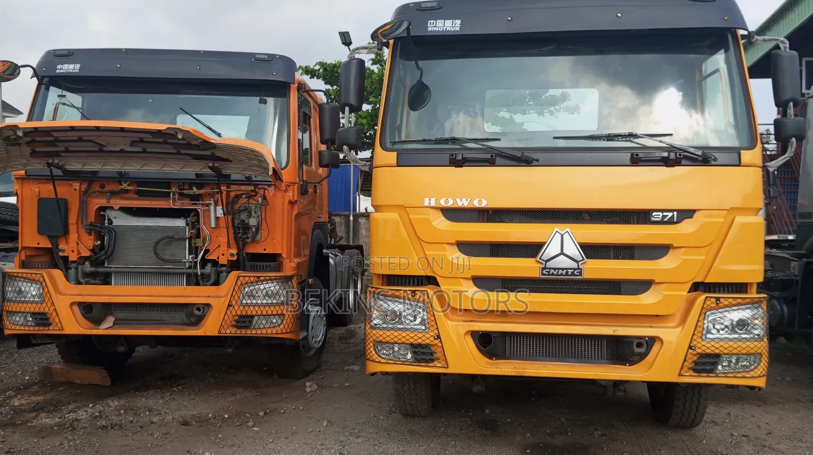 Foreign Used Howo Sino Truck 216 Yellow