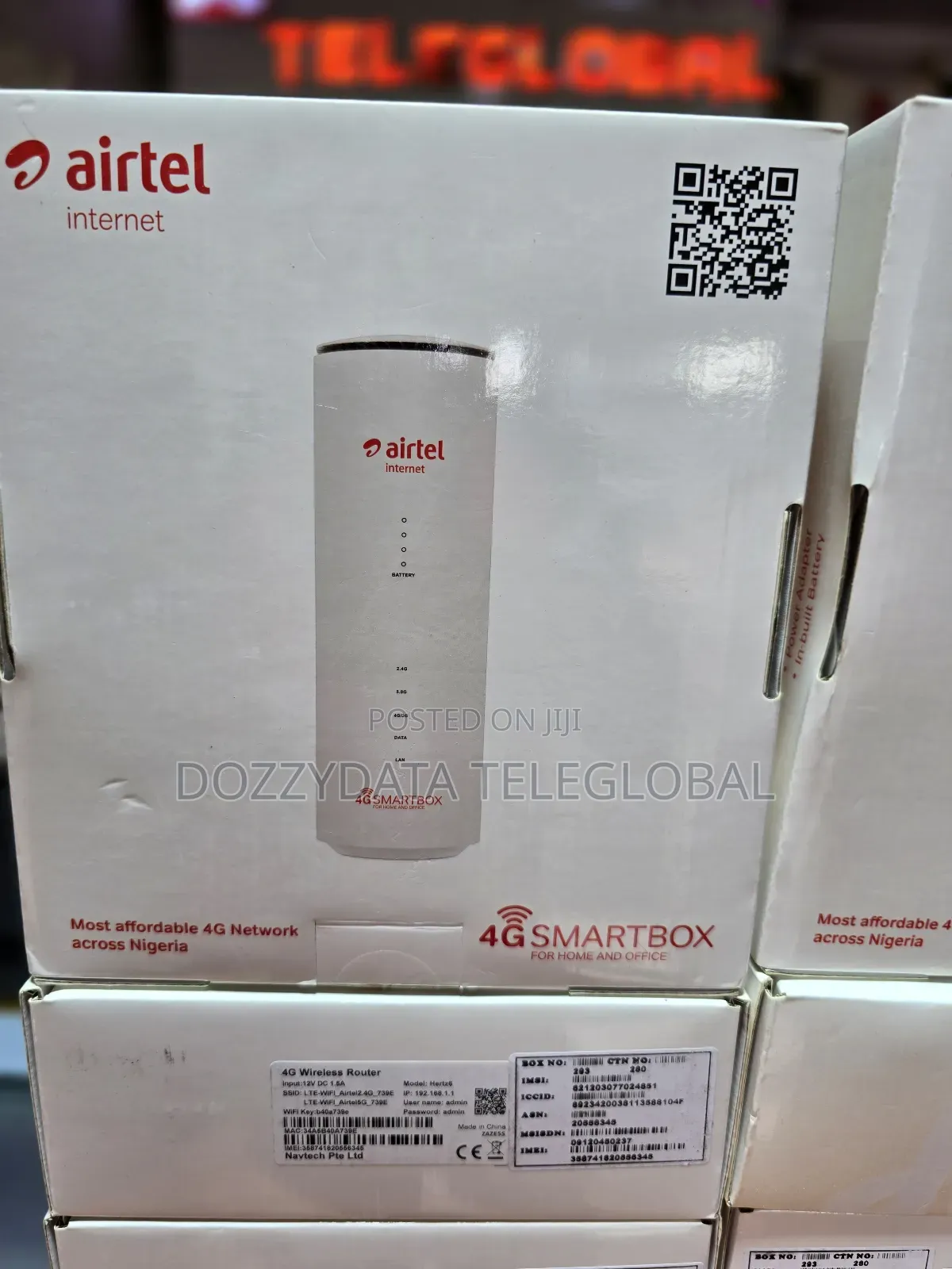 Airtel Hedge 6 Router and Unlimited Data Subscription