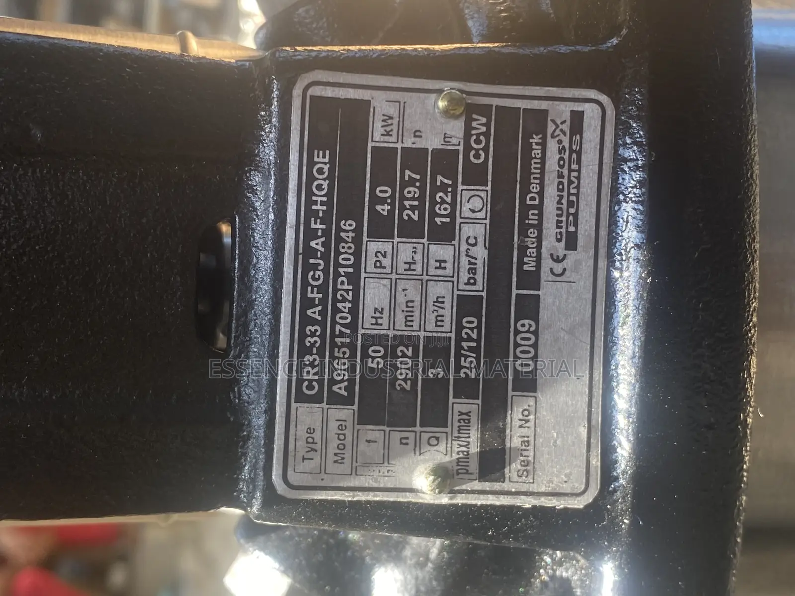 3phase GRUNDFOS Vertical Stainless Steel Pump 4KW