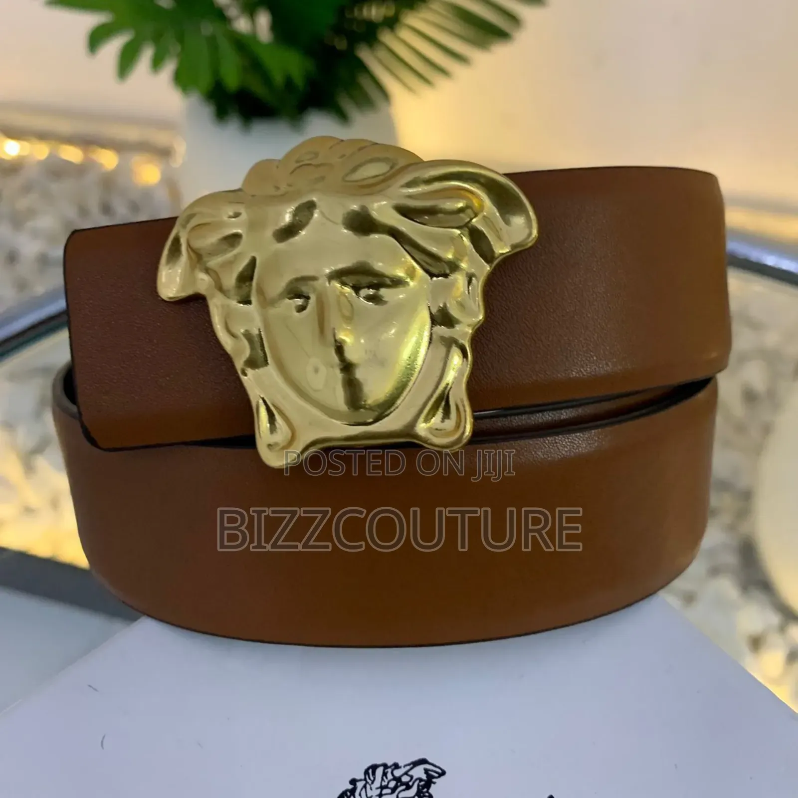 Original Versace Leather Belts Available in Store