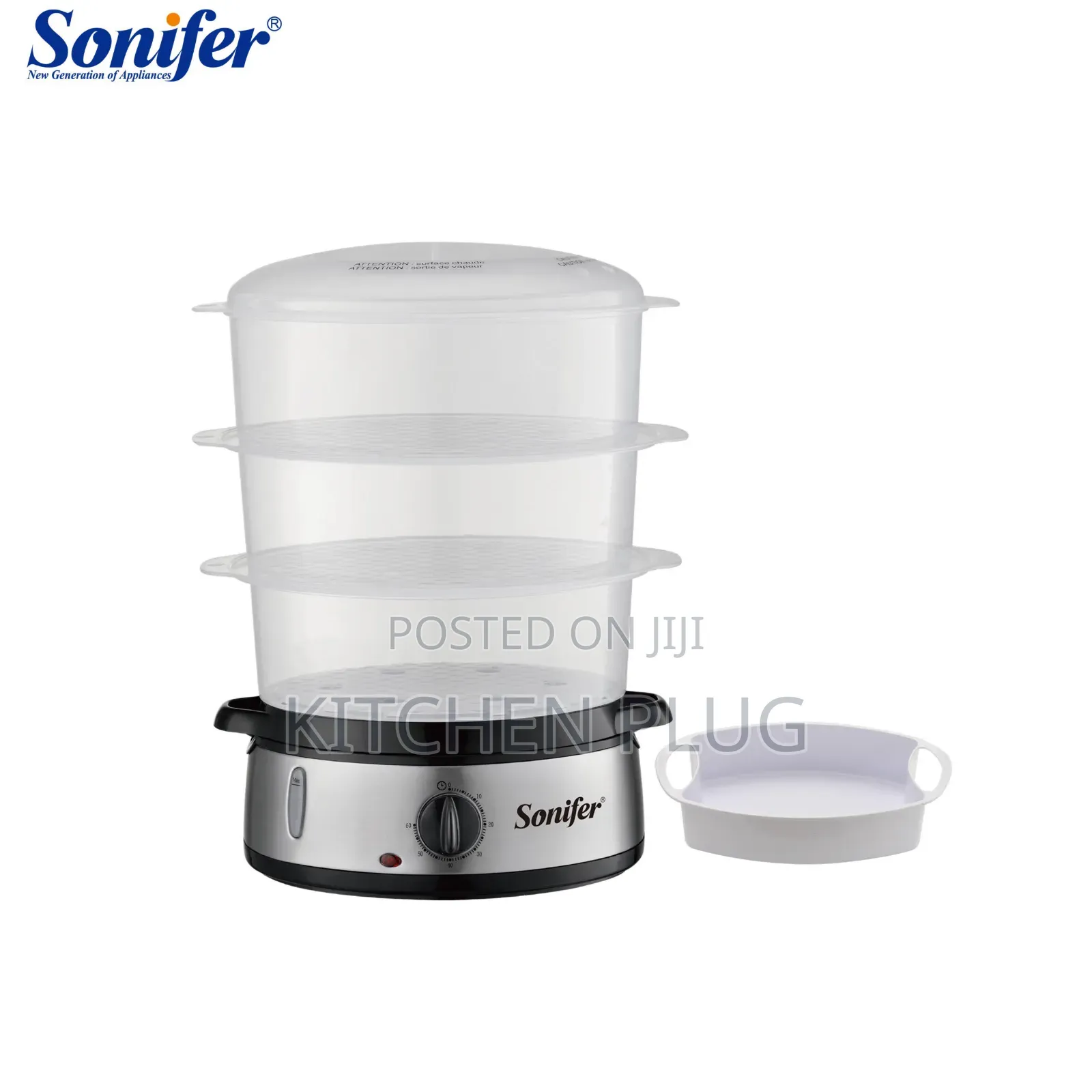 Mini 3 Layer Cooker Plastic Electric Food Steamers