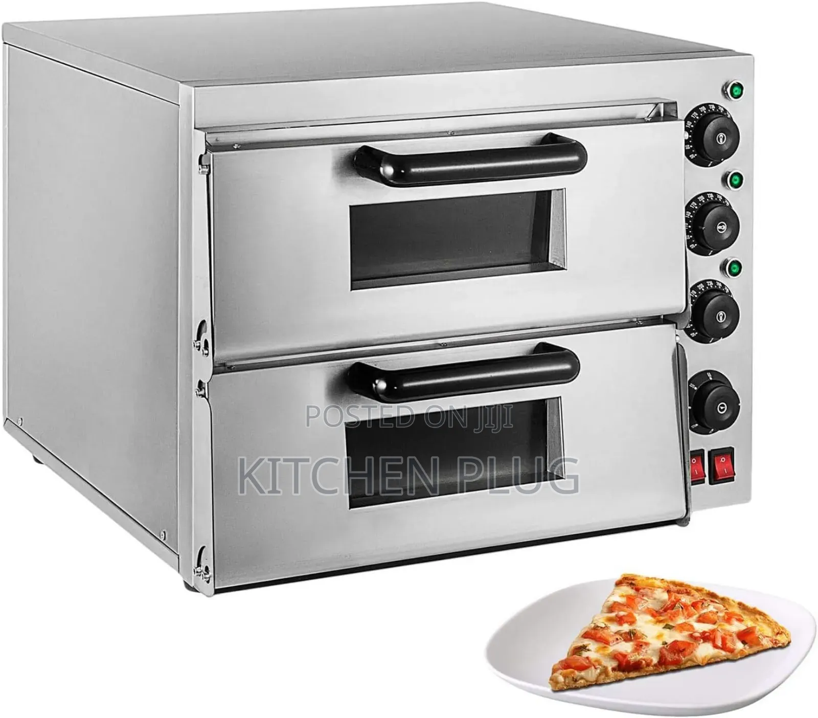 Industrial Electric Double-Oven Pizza Machine