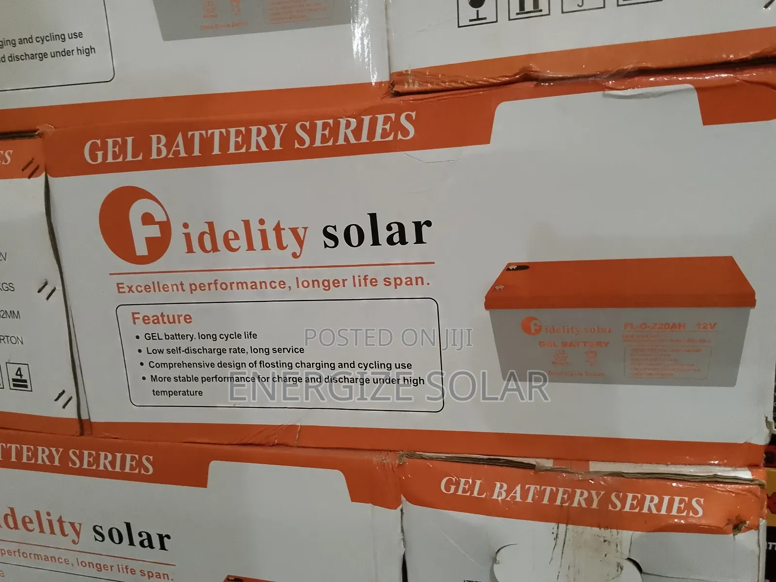 12v 220ah Fidelity Gel Battery