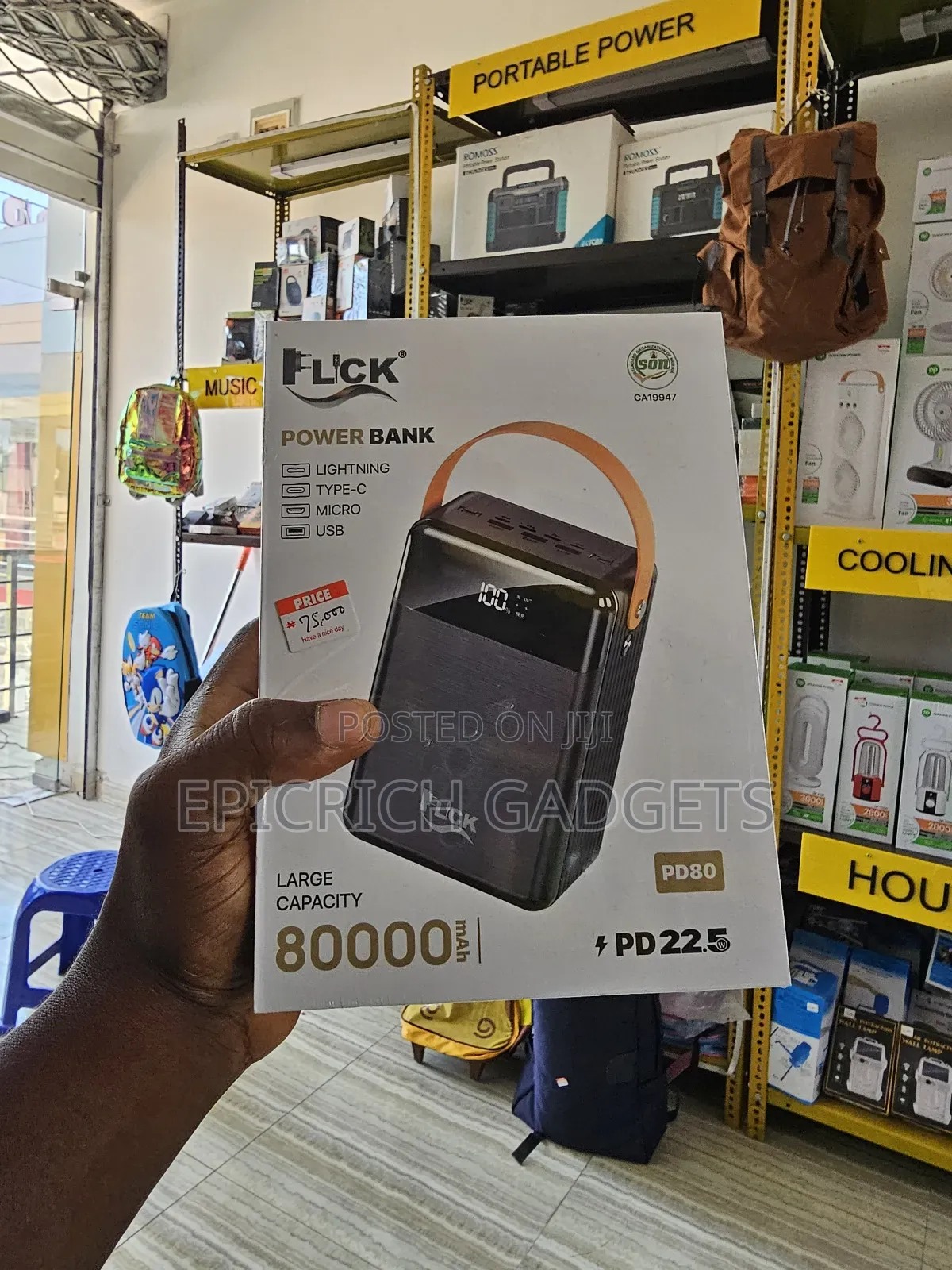 Flick 80,000mah Power Bank