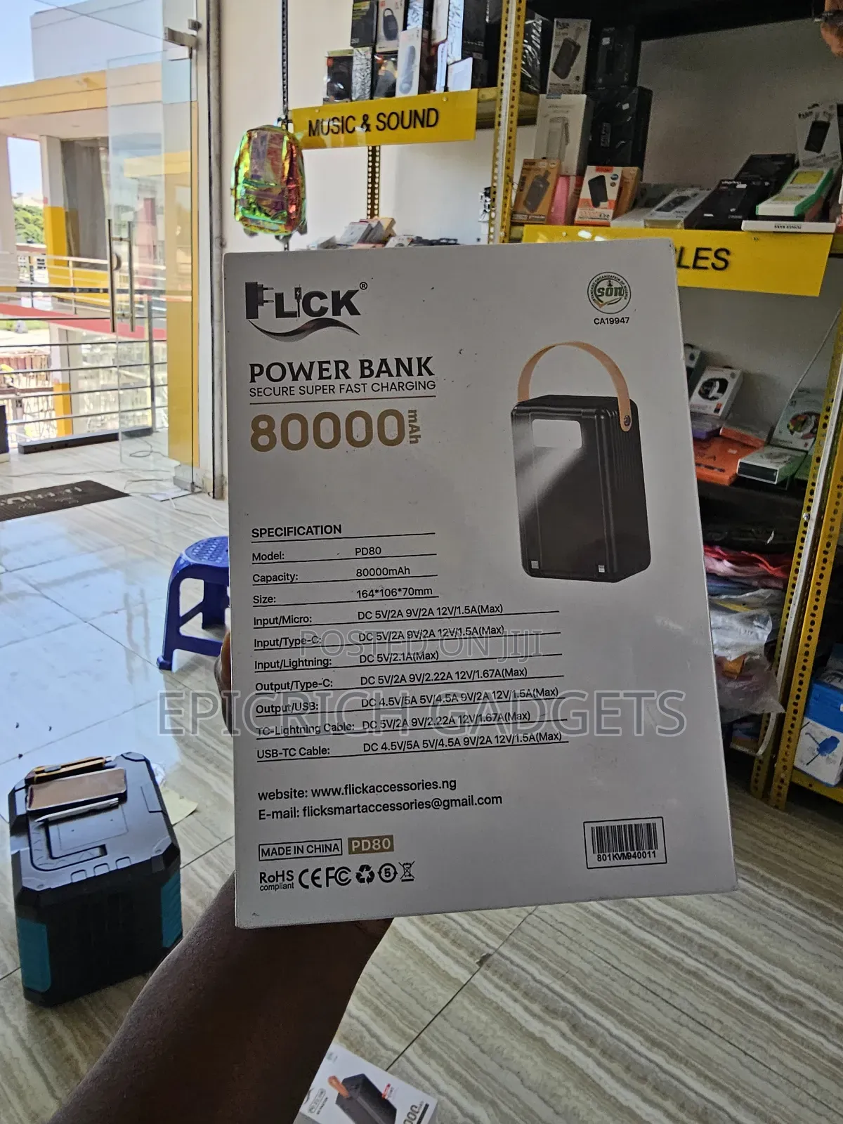 Flick 80,000mah Power Bank