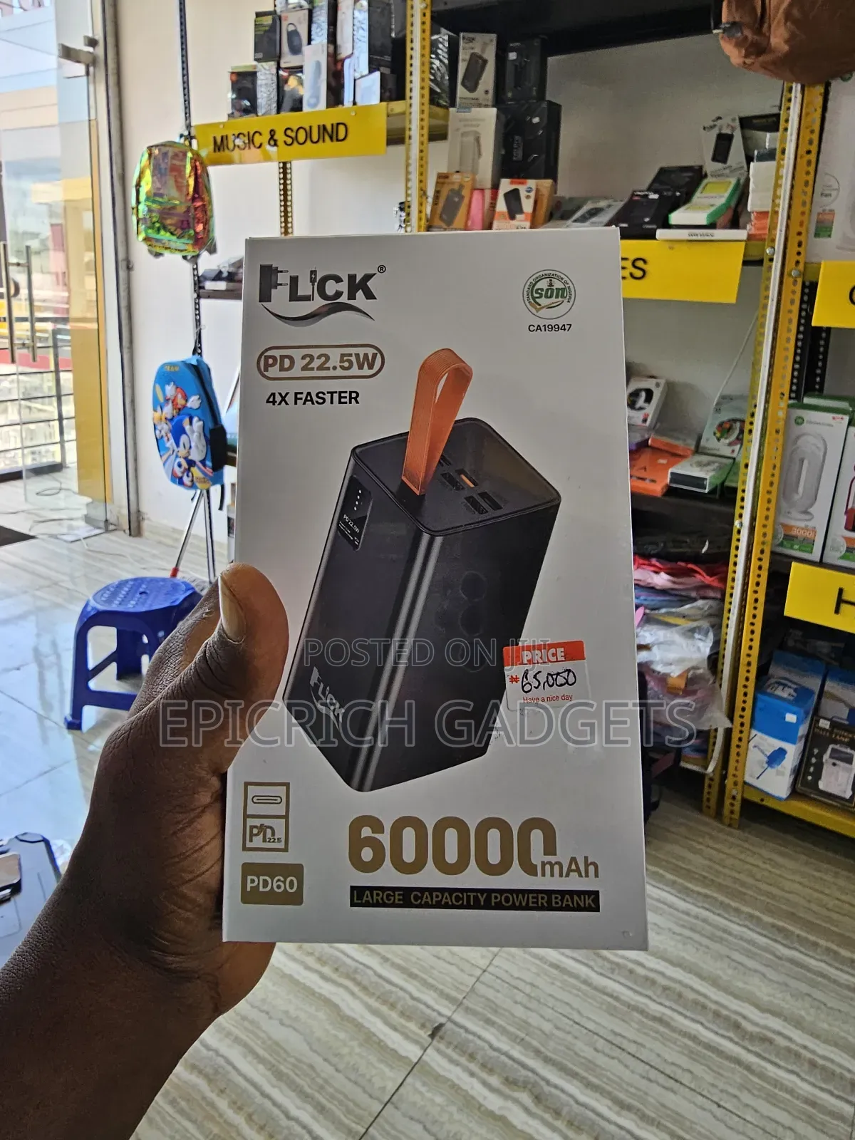 Flick 60,000mah Power Bank