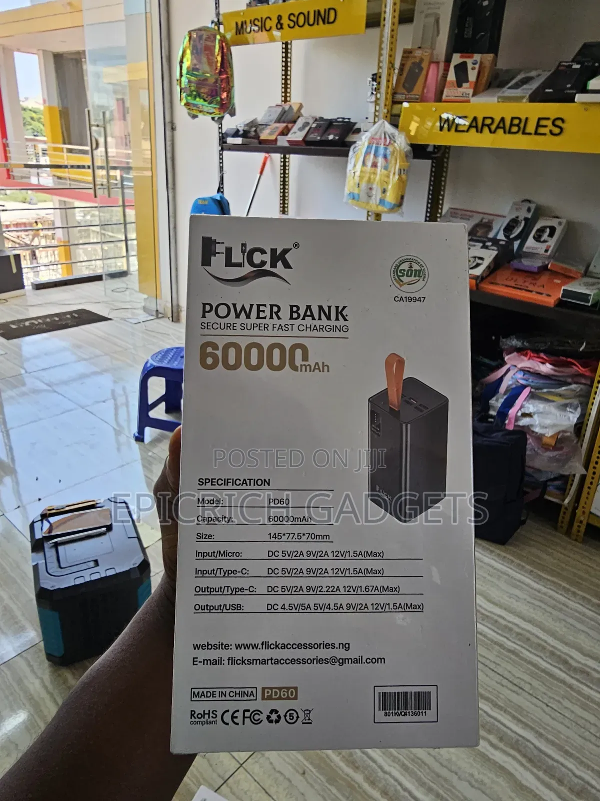 Flick 60,000mah Power Bank