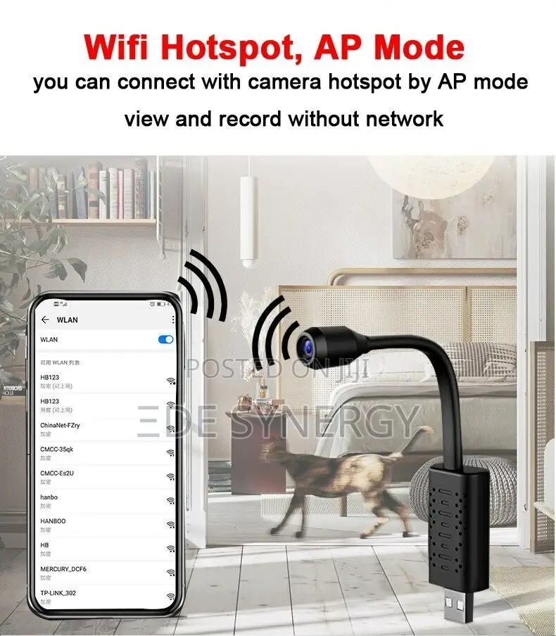 Hebeiros HD 1080P Smart Mini Wifi USB Surveillance CCTV IP