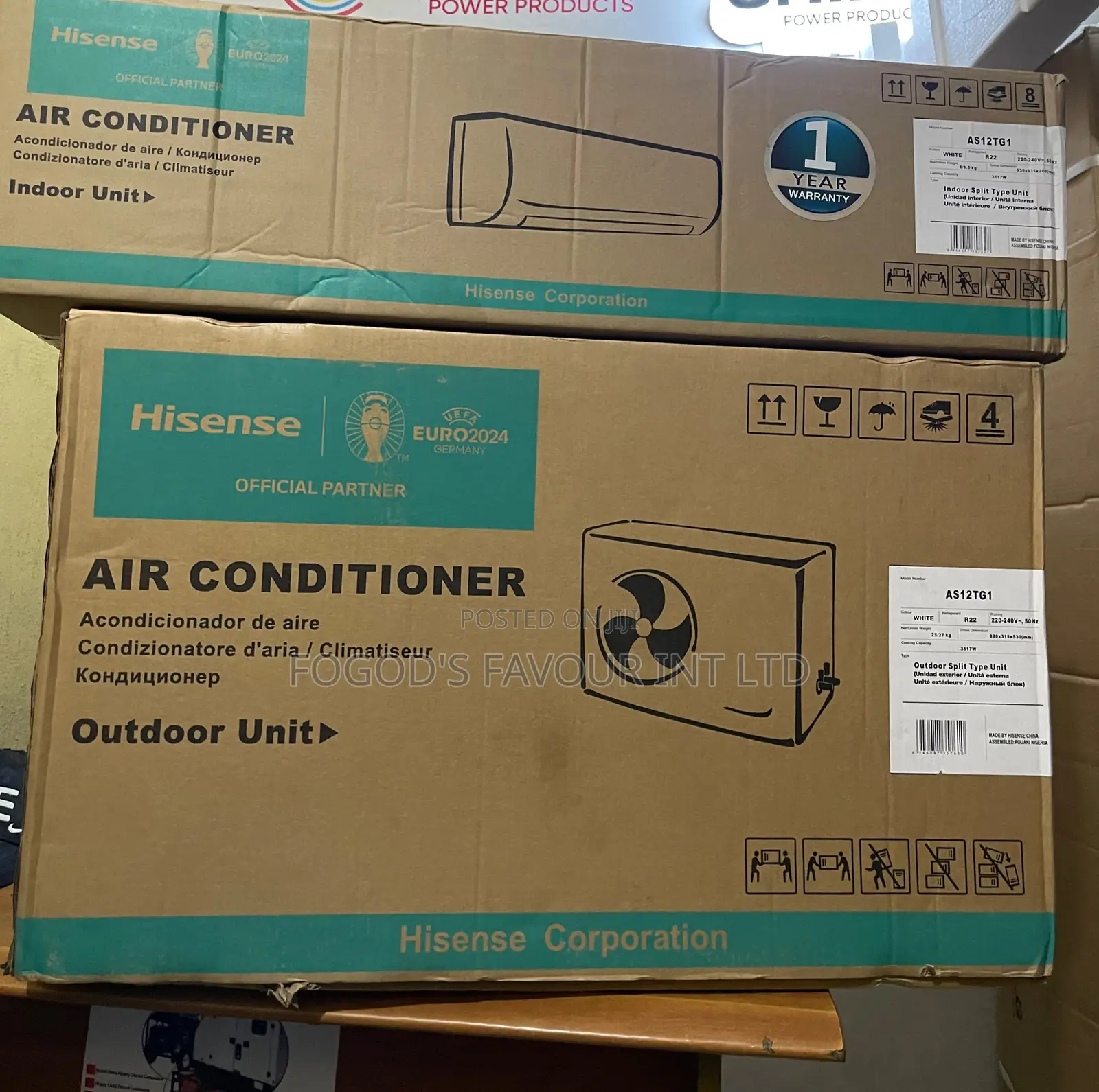 Hisense 1.5hp Split Ac (Big Engine) Copper 100% Warranty
