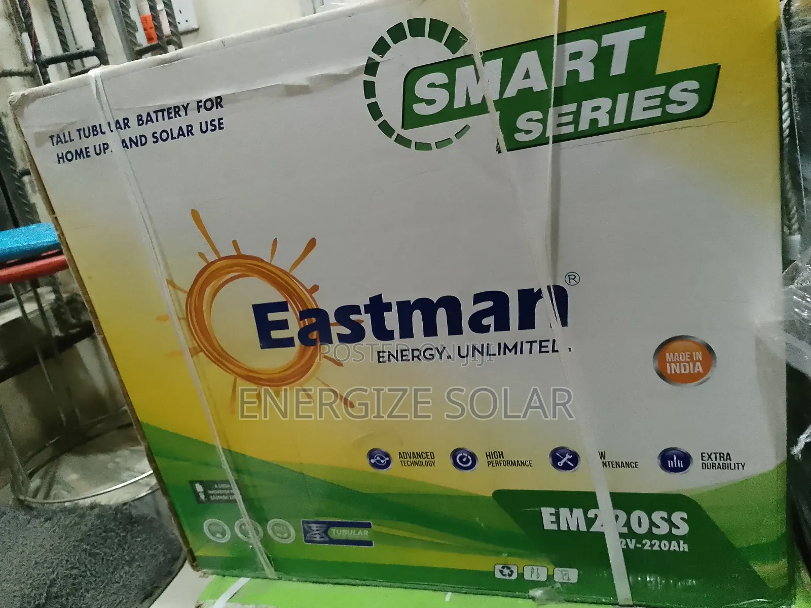 12v 220ah Eastman Tubular Battery