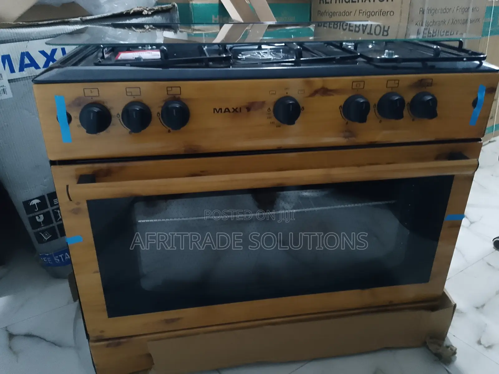 New Efficient Maxi 5 Gas Burner Wood Finishing Zzzx29008
