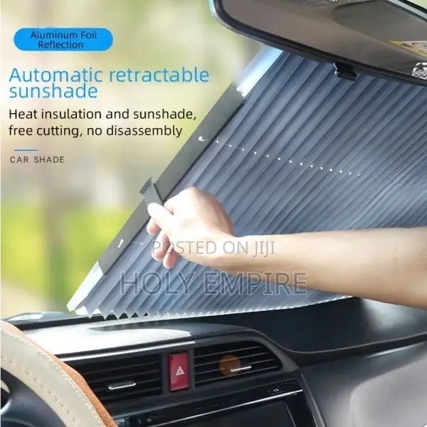 Retractable 46cm Car Sunshade Universal Front Rear Windshiel